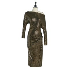 Black jersey dress with gold embellishment ANGLOMANIA by VIVIENNE WESTWOOD