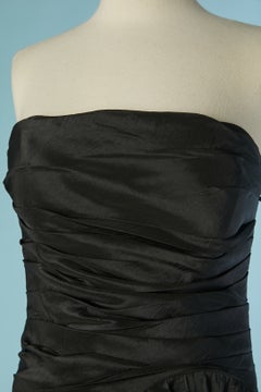 Black taffeta and tulle bustier evening dress VALENTINO Boutique