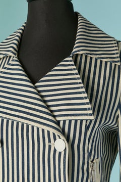 Double breasted striped cotton jacket GAULTIER JEANS