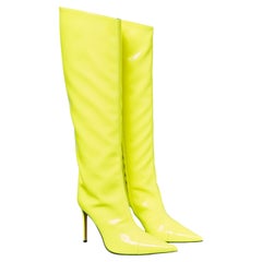 Stivali in vernice giallo neon di ALEXANDRE VAUTHIER