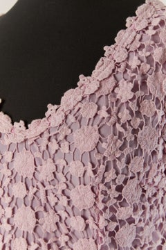 Pink sleeveless guipure cocktail dress CLASS Roberto Cavalli
