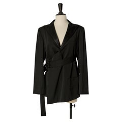 Black oversize black Tuxedo jacket Y's by YOHJI YAMAMOTO
