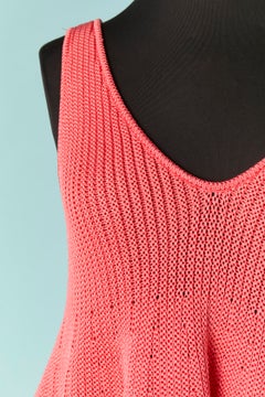 Pink knit backless tank-top ALEXANDRE VAUTHIER