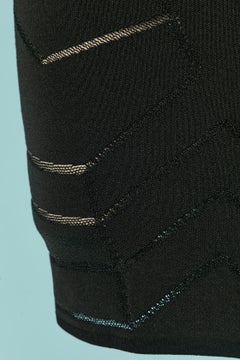 Falda negra de rayón de ALEXANDRE VAUTHIER Couture