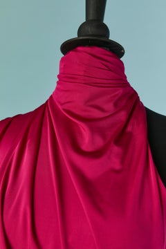 Raspberry pink jersey one shoulder mini dress ALEXANDRE VAUTHIER