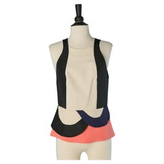 Sleeveless patchwork top DIANE VON FURSTENBERG