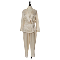 Off-white silk and lace pyjamas CHRISTIAN DIOR Lingerie