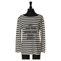 Long sleeve tee-shirt with striped CHRISTIAN DIOR
