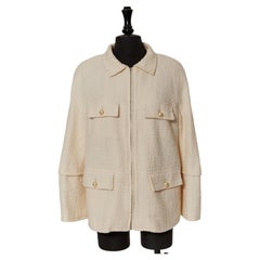 Off-white cotton jacket CHANEL