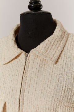 Off-white cotton jacket CHANEL