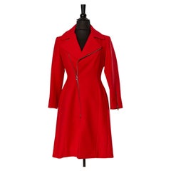 Red wool coat CHISTIAN DIOR