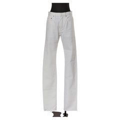 Jeans bianchi slim in cotone DIOR HOMME firmati Hedi Slimane