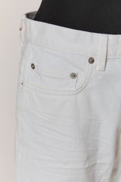 Jeans bianchi slim in cotone DIOR HOMME firmati Hedi Slimane