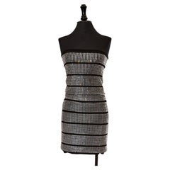 Ensemble bustier et mini-jupe ornés de cristaux ALEXANDRE VAUTHIER