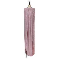Pink crystalized evening dress with cape ALEXANDRE VAUTHIER