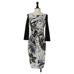 Printed silk cocktail dress ROBERTO CAVALLI