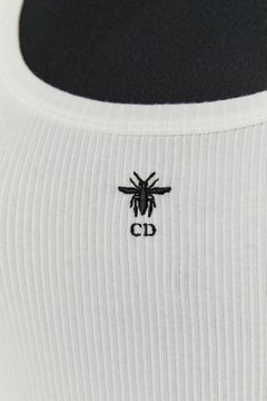White cotton tank top CHRISTIAN DIOR