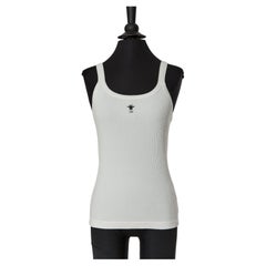 White cotton tank top CHRISTIAN DIOR