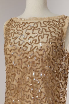 Beaded sleeveless cocktail dress ALBERTA FERRETTI