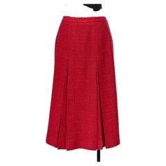 Raspberry pink Tweed skirt CHANEL