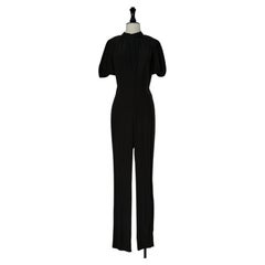 Black jumpsuit with lace back YVES SAINT LAURENT