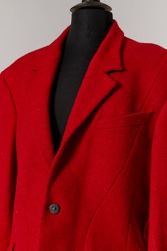 Red wool single breasted men jacket THIERRY MUGLER