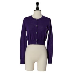 Lila Strickjacke aus Wolle von McQ Alexander McQUEEN