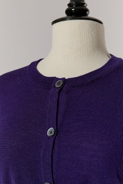 Lila Strickjacke aus Wolle von McQ Alexander McQUEEN