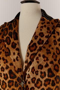 Manteau à simple boutonnage à imprimé animalier ETRO