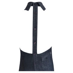 Moschino Jeans Dress - Denim - Halter Neck Collar + Backless Strap Detail