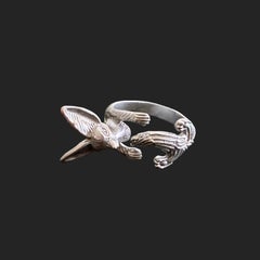 Silver ‘Fennec Fox’ - Two-Finger Ring