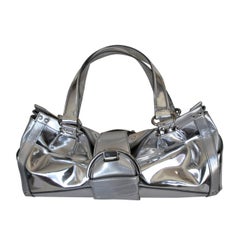 Sergio Rossi Silver Leather handbag