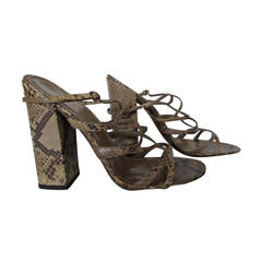 Yves saint Laurent snake leather shoes 7