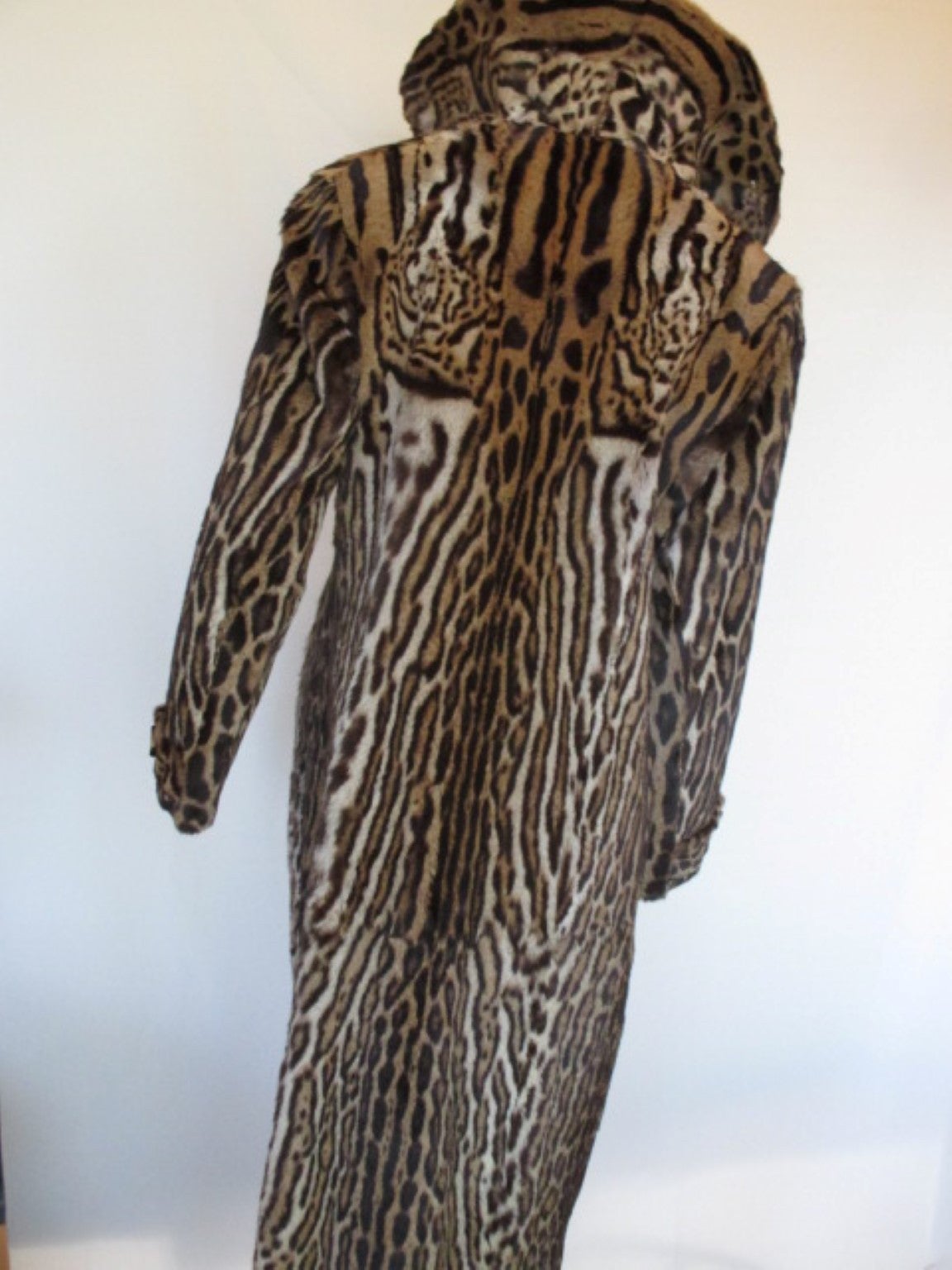 vintage Leopard fur print coat, 1940s  In Good Condition In Amsterdam, NL