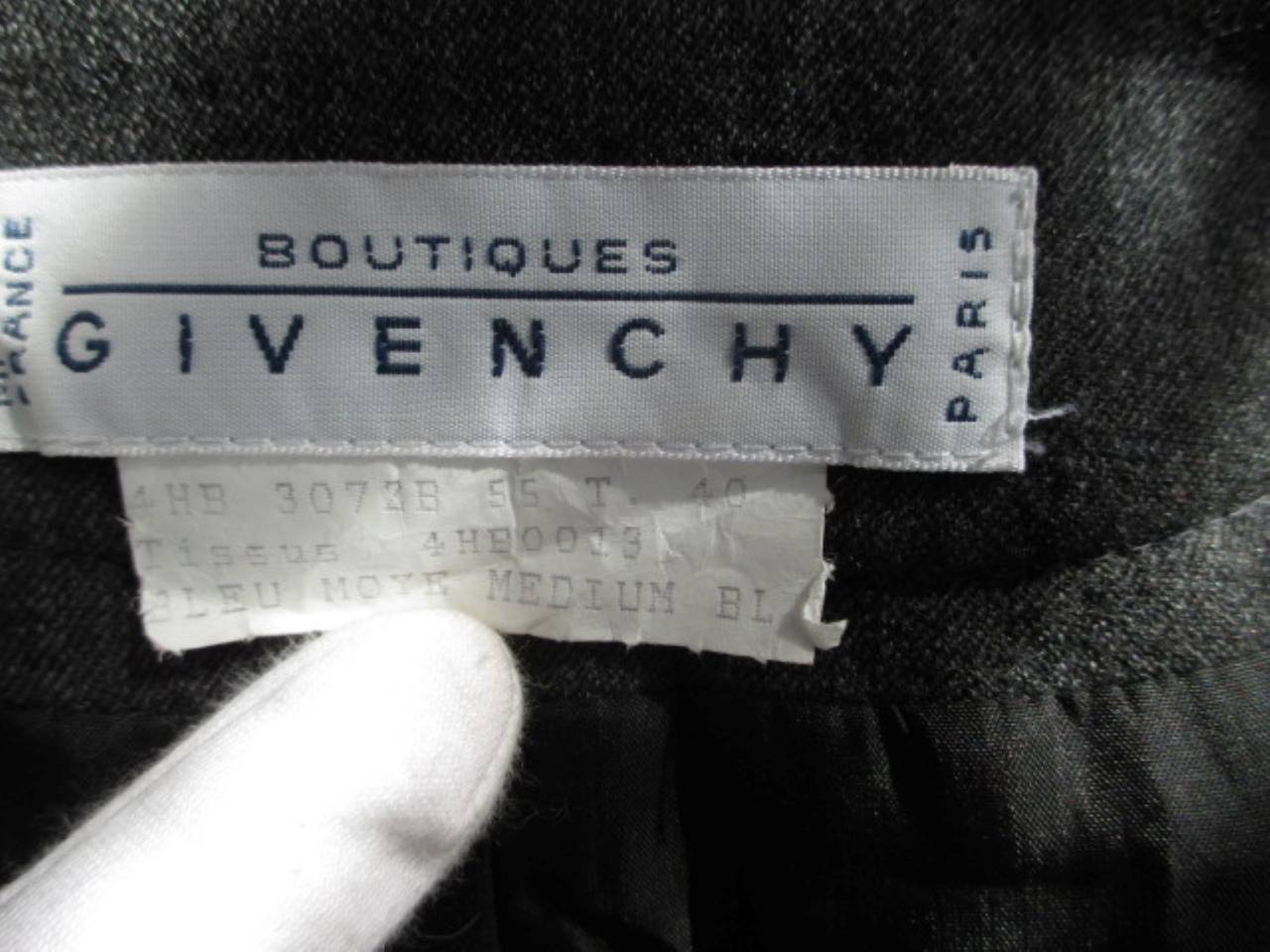 Givenchy Vintage Royal Blue and Grey Jacket In Good Condition For Sale In Amsterdam, NL