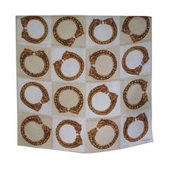 Cartier vintage 100% silk scarf 9
