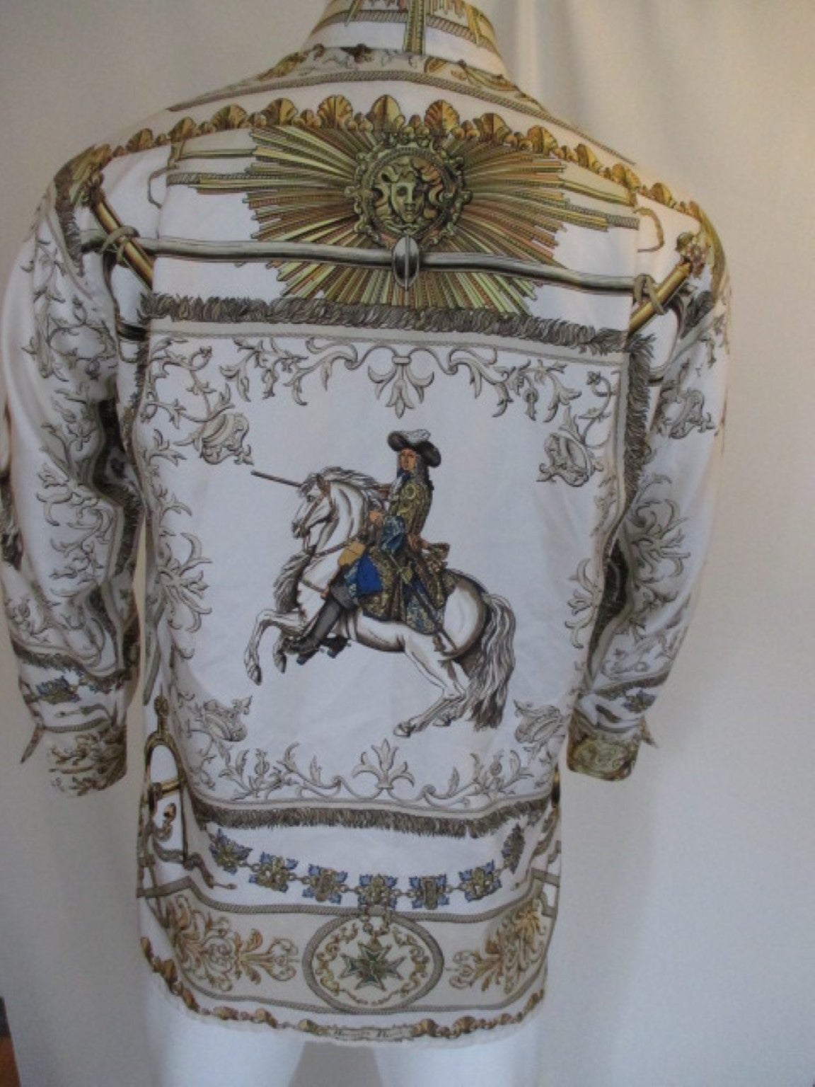 Men's Hermes 100% silk men blouse designed by 