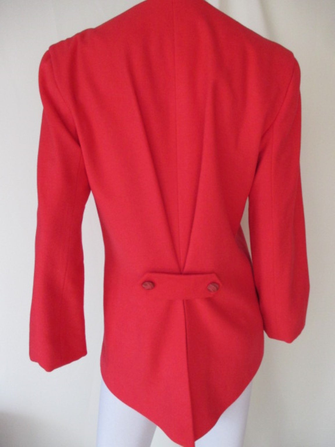 Pierre Cardin Paris Red Wool Jacket, 1980s For Sale 1