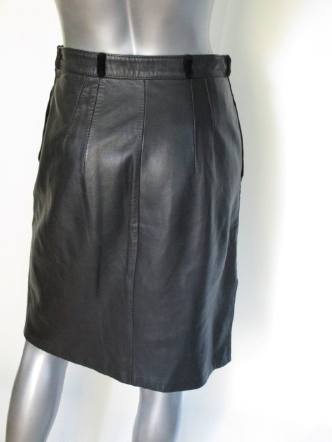 valentino leather skirt