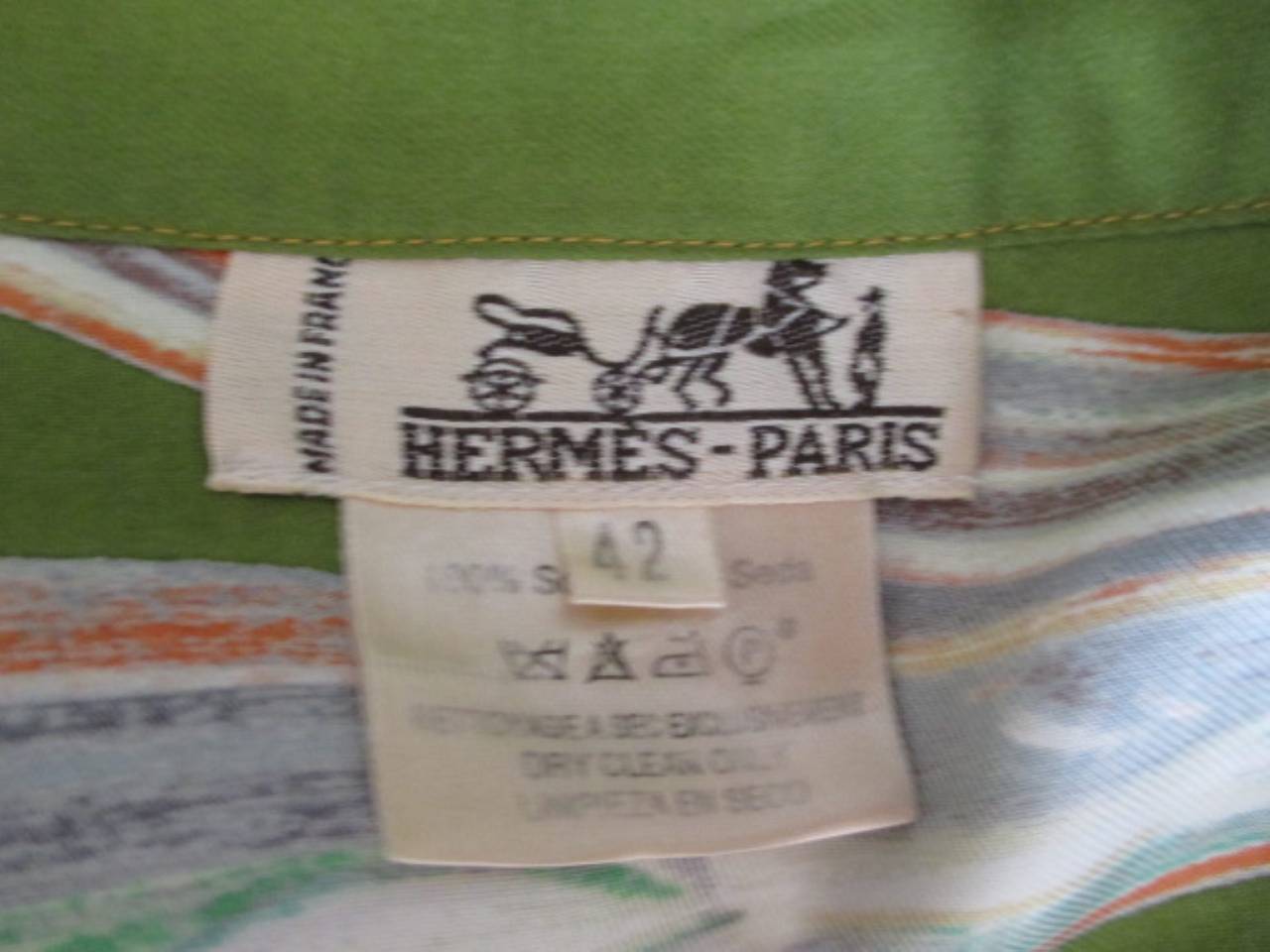 Hermes Paris French horn blouse designed by 