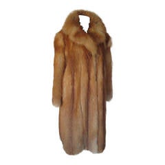 Vintage Stunning full length Gold fox fur coat