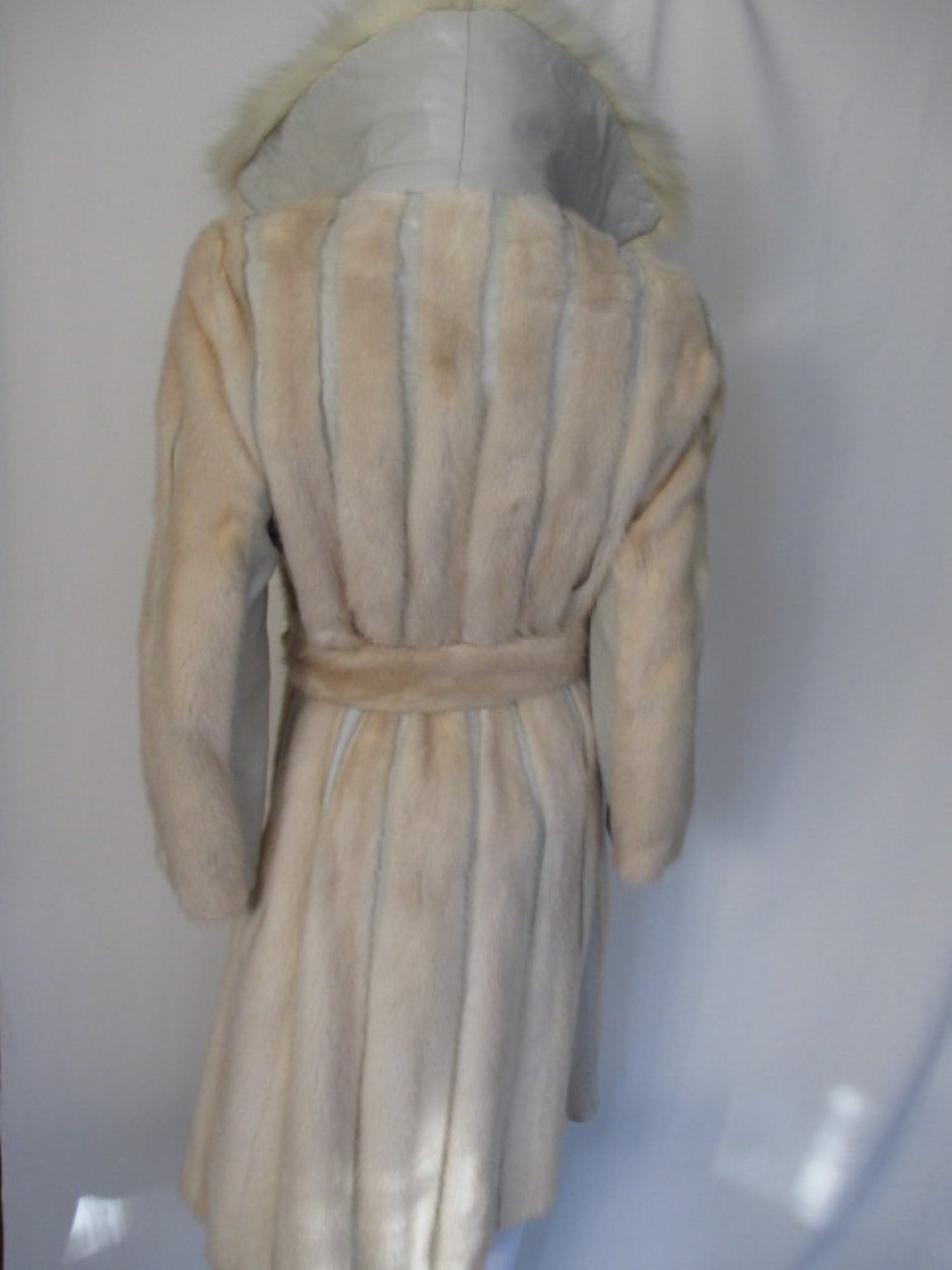 ivory belted coat