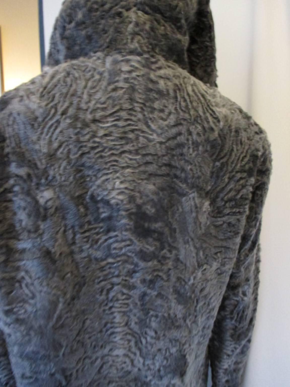 sheared lamb fur coat