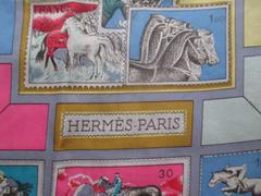 Hermes scarf  "Correspondance" designed by Cathy Latham