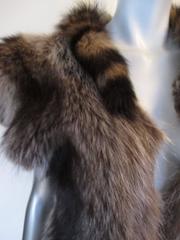 Funky raccoon fur vest