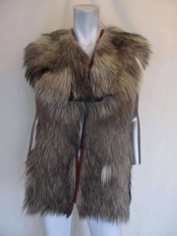 rare sleeveless Yak fur vest at 1stDibs yak fur coat, yak fur jacket
