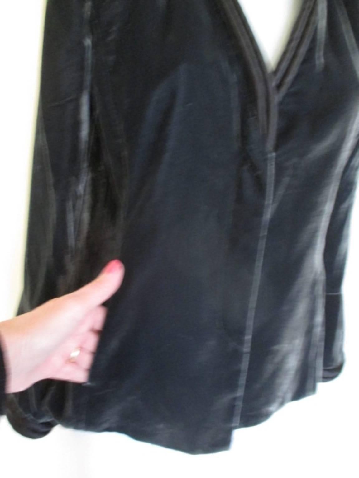 armani collezioni chaqueta de terciopelo gris/plata Negro en venta