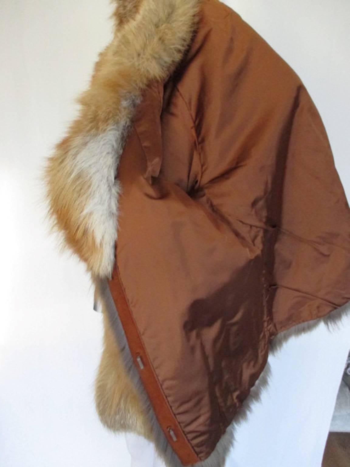 Red fox fur jacket In Good Condition In Amsterdam, NL