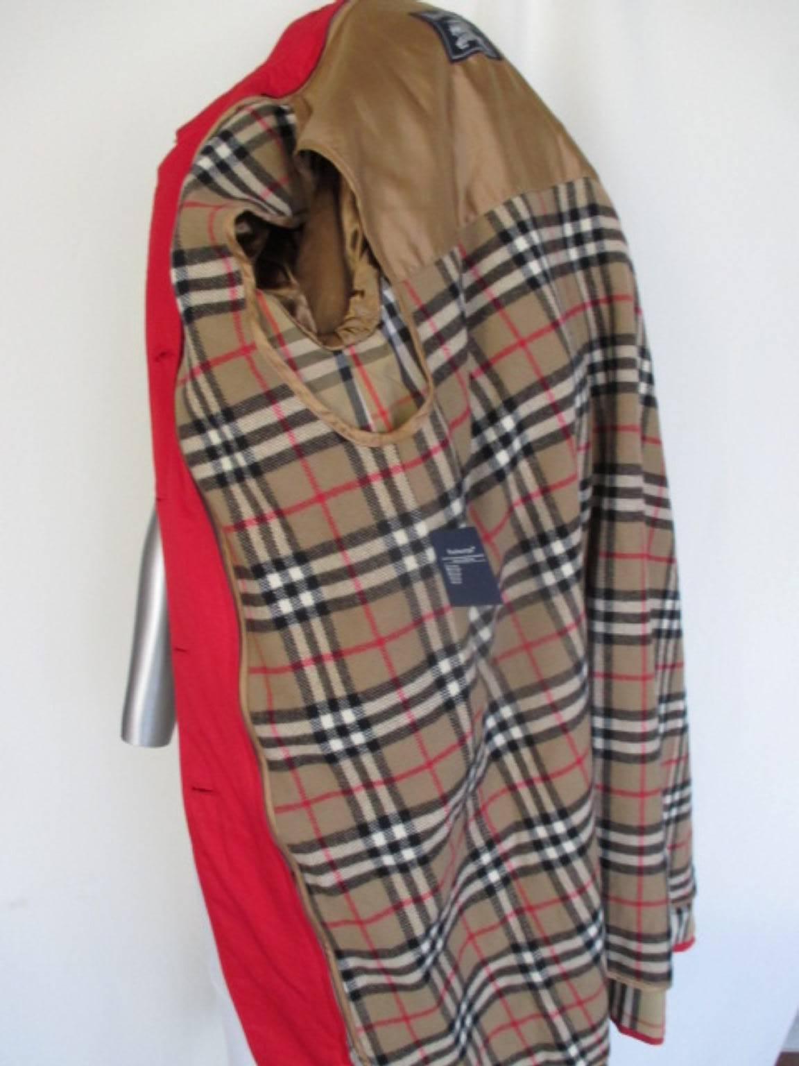 burberry red trench coat
