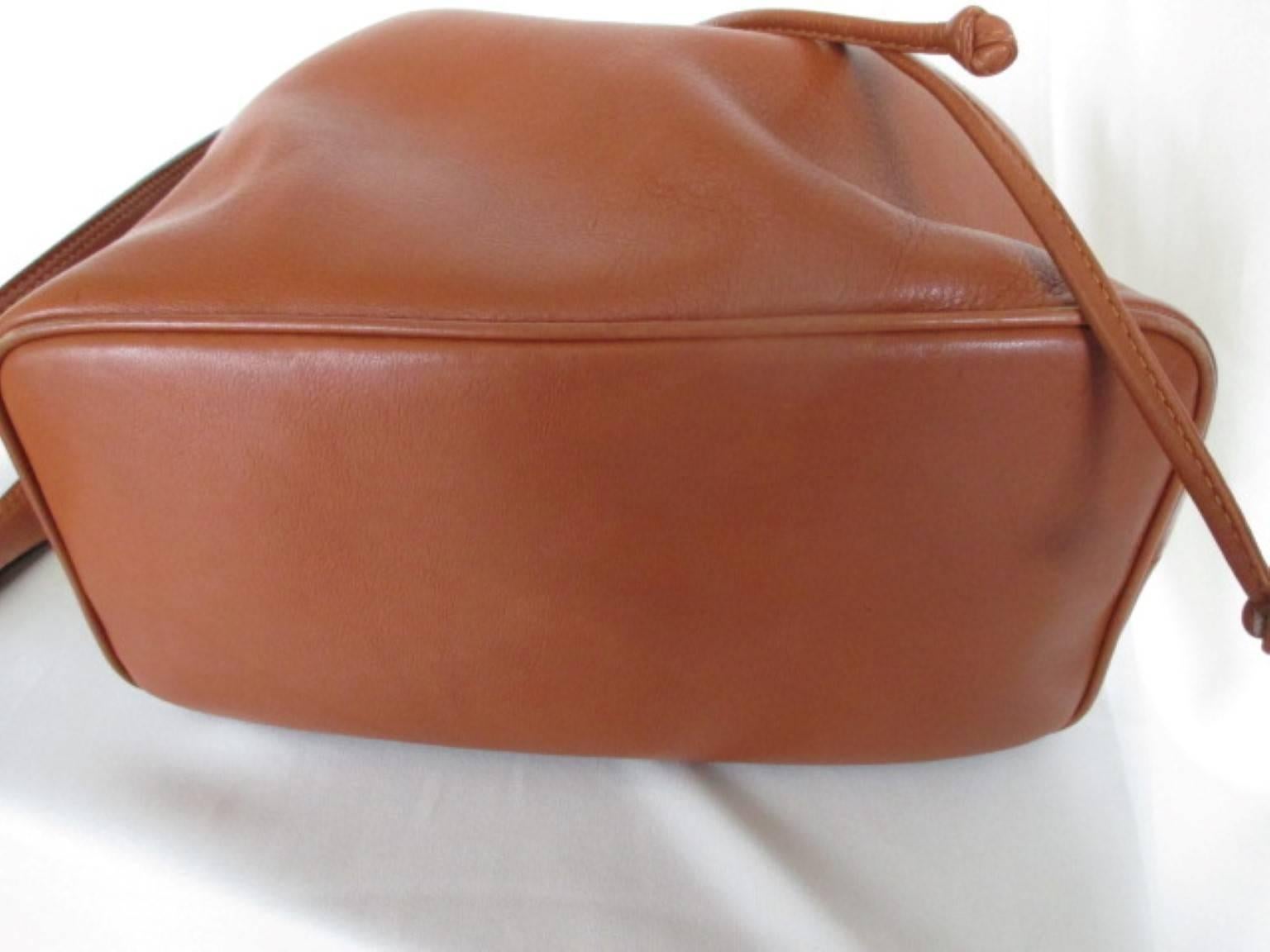 Brown Lancel paris brown leather shoulder bag
